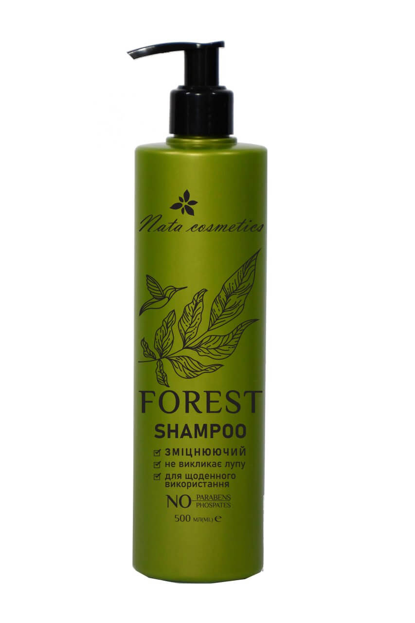 Szampon wzmacniający do włosów Nata cosmetics "Forest", butelka 500 ml