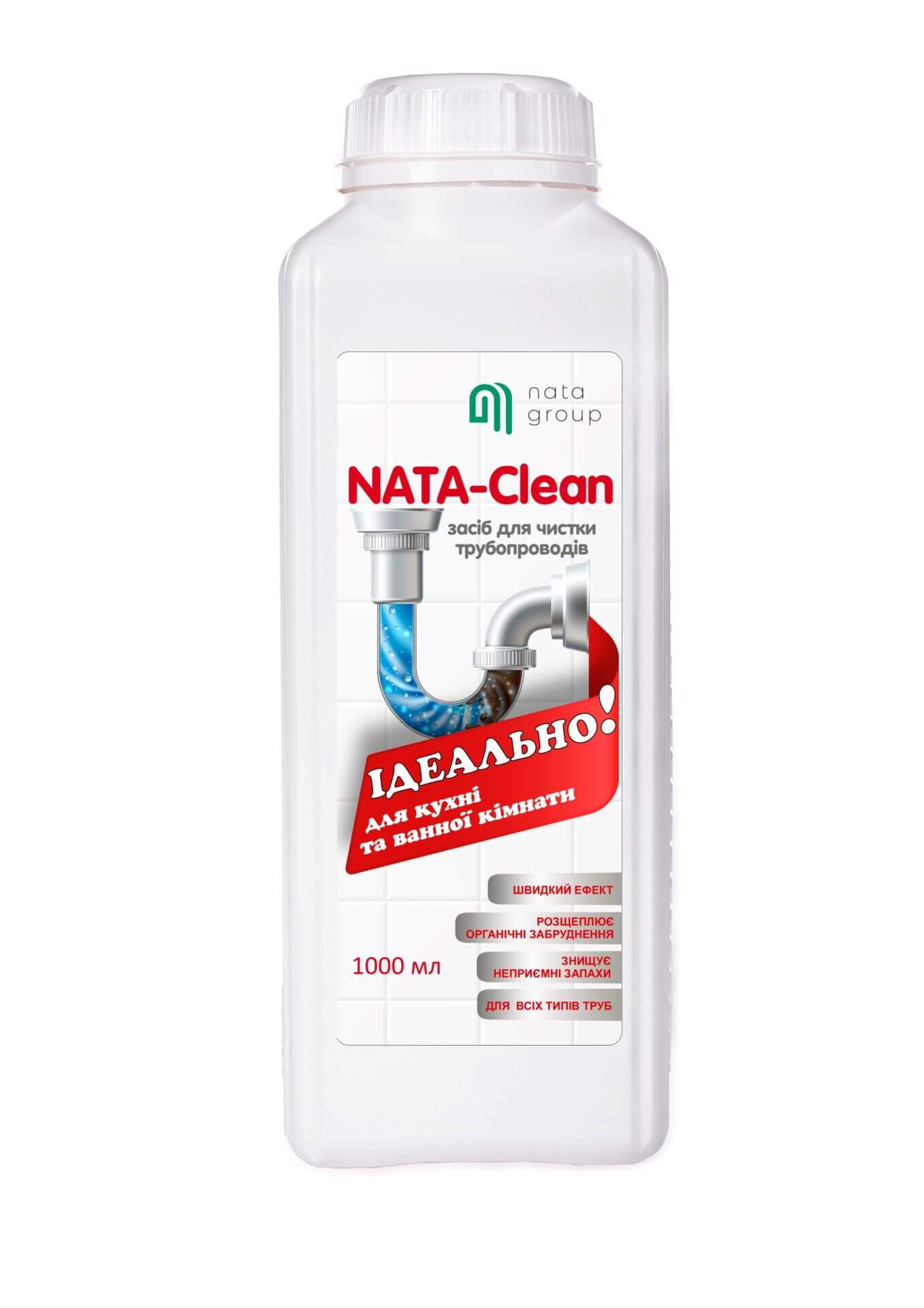 Udrożniacz do rur NATA-Clean, butelka 1000 ml
